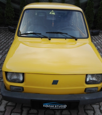 Fiat 126p Kurczaczek - Detailing Częstochowa Korekta lakieru