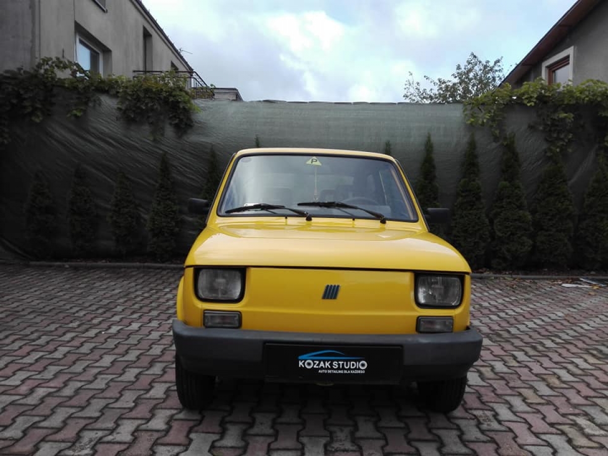 Fiat 126p - Maluszek odzyskal blask - Całość zabezpieczona Williams 9h.